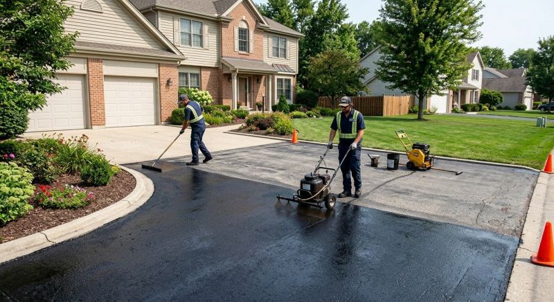 Blacktop Driveway Sealing in Grand Rapids, MI