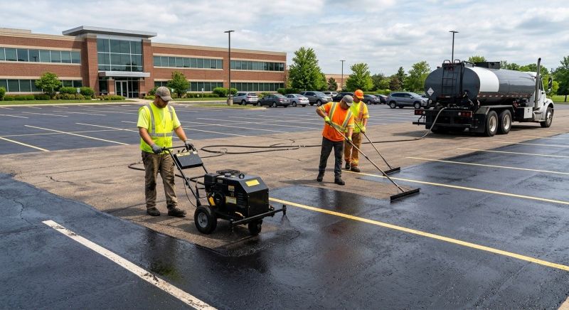 Parking Lot Sealcoating in Columbus, OH